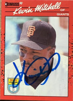 Kevin Mitchell Signed 1990 Donruss Learning Series Baseball Card - San Francisco Giants #2