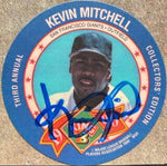 Kevin Mitchell Signed 1990 King B Discs Baseball Card - San Francisco Giants #2