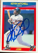 Kevin Mitchell Signed 1990 Score 100 Superstars Baseball Card - San Francisco Giants #50