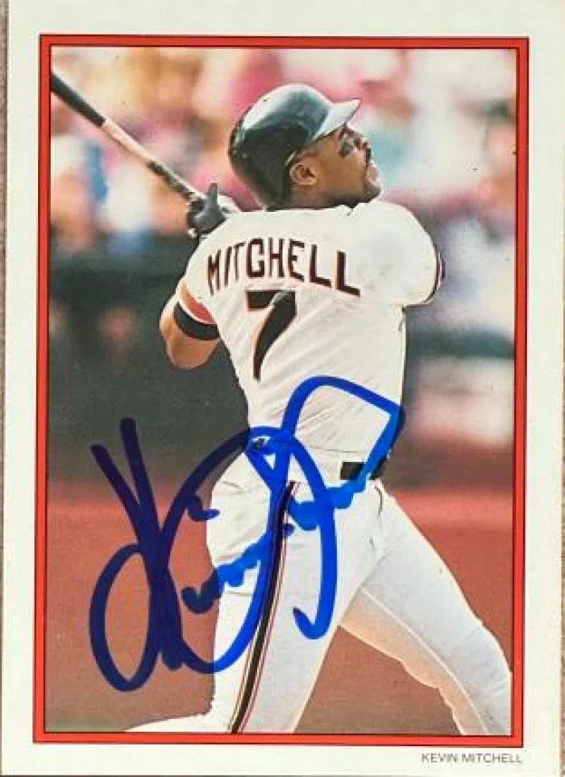 Kevin Mitchell Signed 1990 Topps All-Star Set Glossy Send-Ins Baseball Card - San Francisco Giants #21