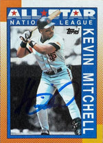 Kevin Mitchell Signed 1990 Topps Baseball Card - San Francisco Giants #401