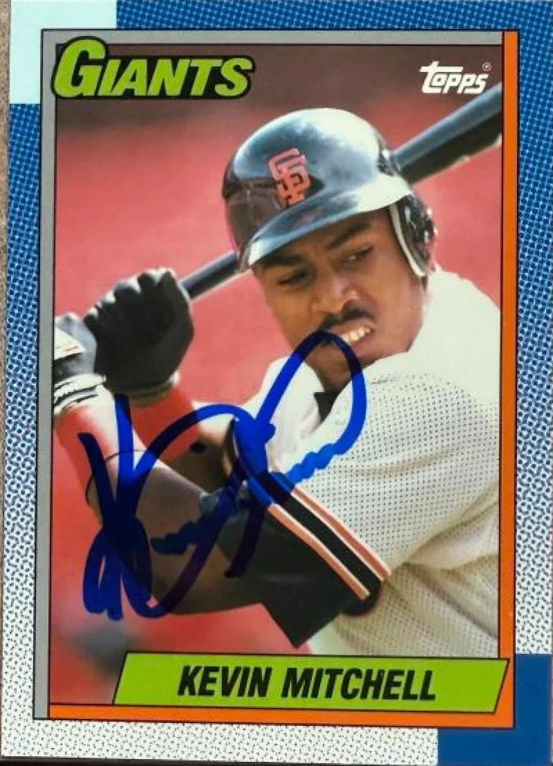 Kevin Mitchell Signed 1990 Topps Tiffany Baseball Card - San Francisco Giants #500