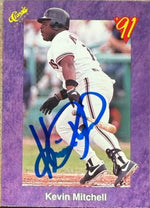 Kevin Mitchell Signed 1991 Classic Baseball Card - San Francisco Giants #129