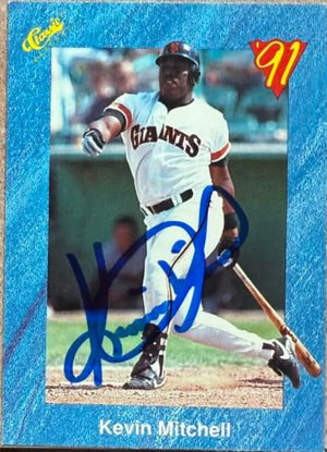 Kevin Mitchell Signed 1991 Classic I Baseball Card - San Francisco Giants #T10