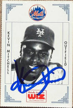 Kevin Mitchell Signed 1991 The Wiz Baseball Card - New York Mets #276