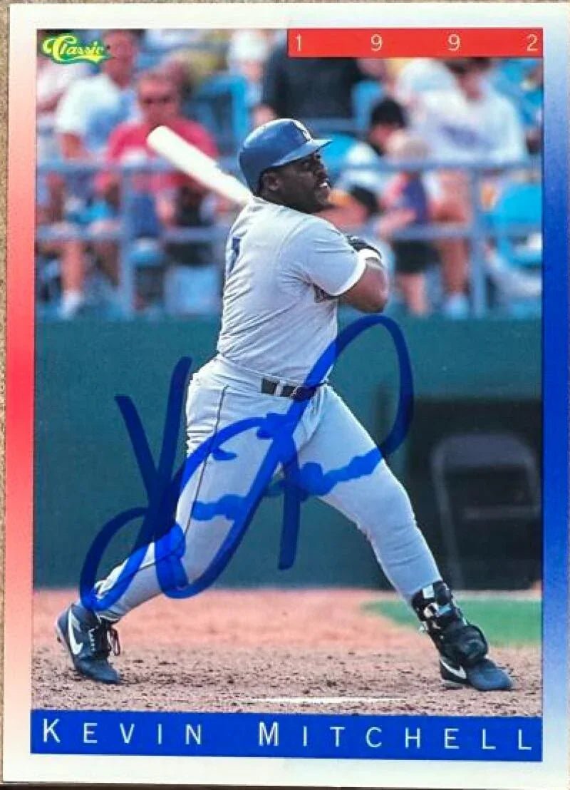 Kevin Mitchell Signed 1992 Classic II Baseball Card - Seattle Mariners #T91