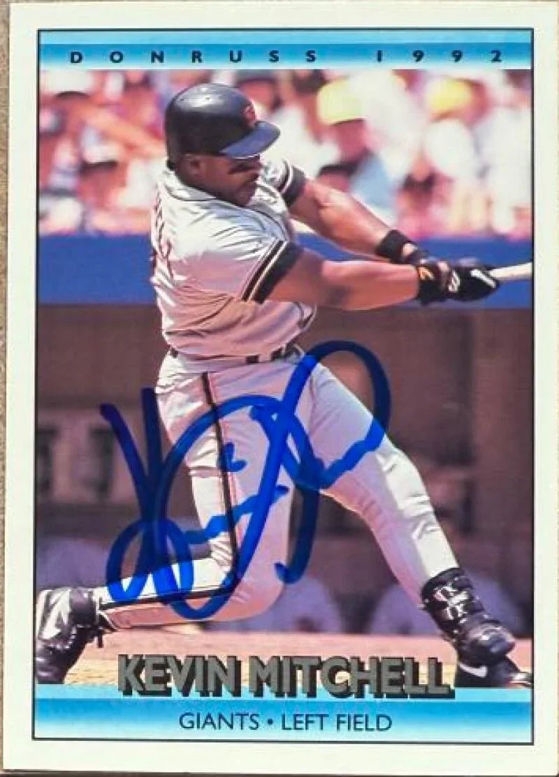 Kevin Mitchell Signed 1992 Donruss Baseball Card - San Francisco Giants #583