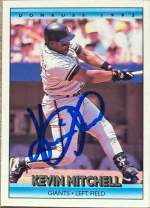 Kevin Mitchell Signed 1992 Donruss Baseball Card - San Francisco Giants #583