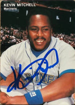 Kevin Mitchell Signed 1992 Mother's Cookies Baseball Card - Seattle Mariners #4