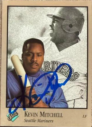 Kevin Mitchell Signed 1992 Studio Baseball Card- Seattle Mariners #237
