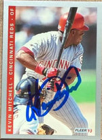 Kevin Mitchell Signed 1993 Fleer Final Edition Baseball Card - Cincinnati Reds #F-17
