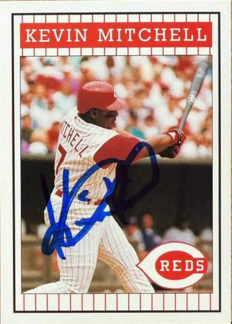 Kevin Mitchell Signed 1993 Kahn's Cincinnati Reds SGA Baseball Card - Cincinnati Reds #NNO