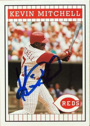 Kevin Mitchell Signed 1993 Kahn's Cincinnati Reds SGA Baseball Card - Cincinnati Reds #NNO