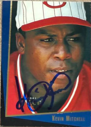 Kevin Mitchell Signed 1993 Score Select Rookie & Traded Baseball Card - Cincinnati Reds #29T