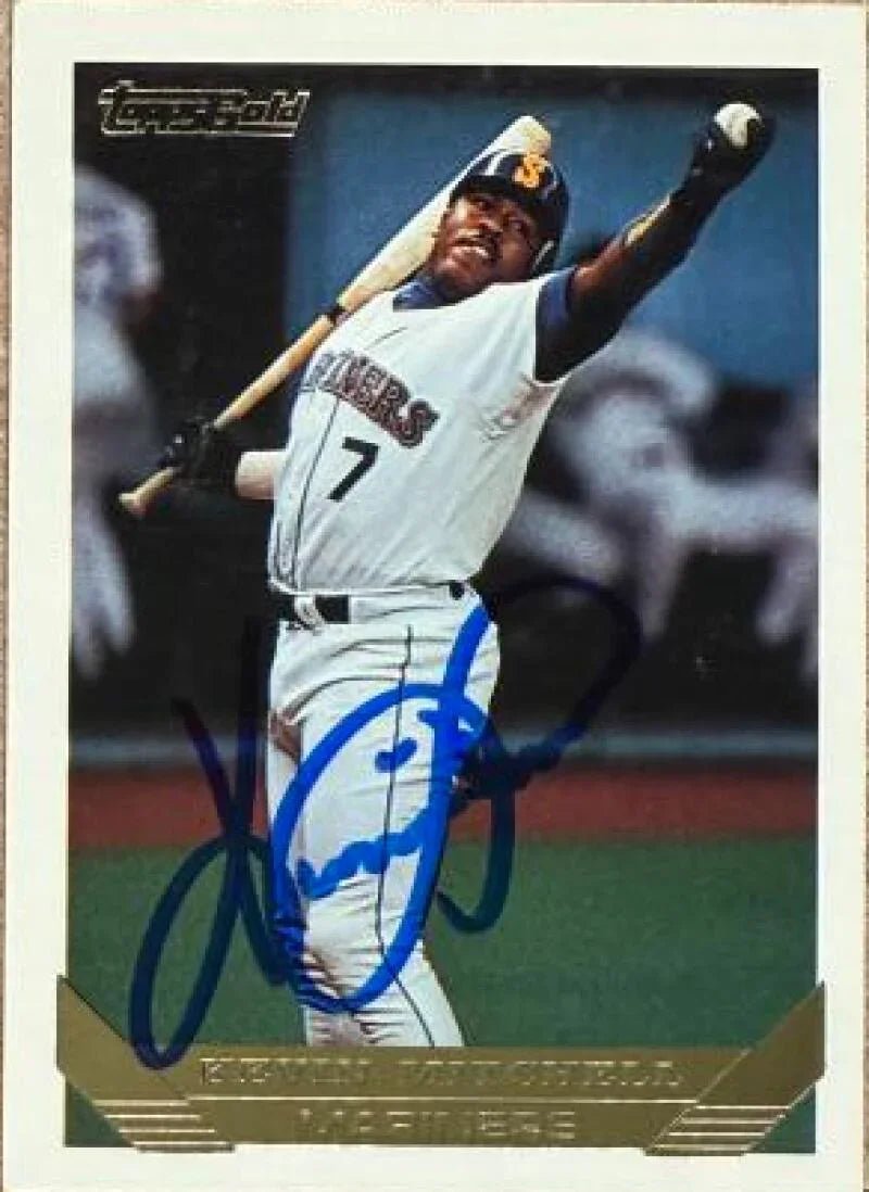 Kevin Mitchell Signed 1993 Topps Gold Baseball Card - Seattle Mariners #217