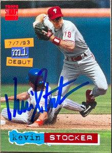 Kevin Stocker Signed 1994 Stadium Club Baseball Card - Philadelphia Phillies - PastPros