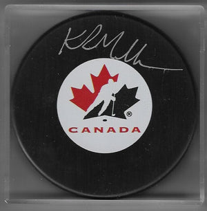 Kirk Muller Signed Hockey Puck - Team Canada