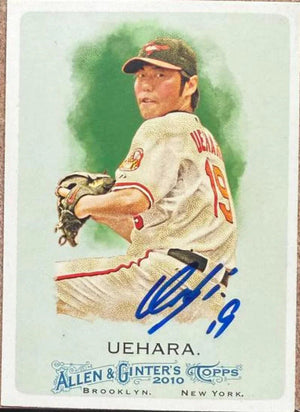 Koji Uehara Signed 2010 Allen & Ginter Baseball Card - Baltimore Orioles