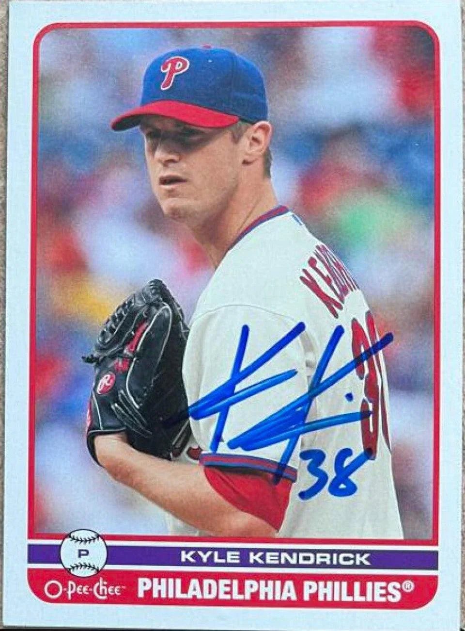 Kyle Kendrick Signed 2009 O-Pee-Chee Baseball Card - Philadelphia Phillies