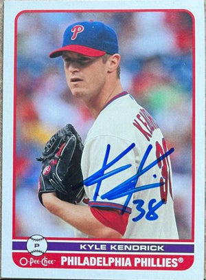 Kyle Kendrick Signed 2009 O-Pee-Chee Baseball Card - Philadelphia Phillies