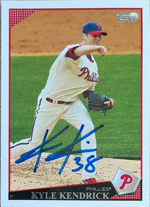 Kyle Kendrick Signed 2009 Topps Baseball Card - Philadelphia Phillies - PastPros