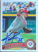 Kyle Kendrick Signed 2011 Topps Baseball Card - Philadelphia Phillies