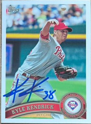 Kyle Kendrick Signed 2011 Topps Baseball Card - Philadelphia Phillies - PastPros