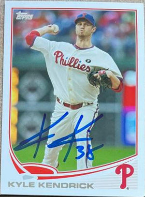 Kyle Kendrick Signed 2013 Topps Baseball Card - Philadelphia Phillies - PastPros