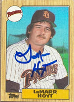 Lamarr Hoyt Signed 1987 Topps Baseball Card - San Diego Padres - PastPros