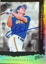 Lance Berkman Signed 1999 SP Top Prospects Baseball Card - Houston Astros #7 T10
