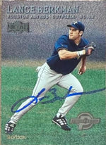Lance Berkman Signed 2000 Metal Baseball Card - Houston Astros #215 PROS