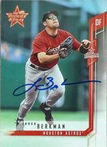 Lance Berkman Signed 2001 Leaf Rookies & Stars Baseball Card - Houston Astros #91