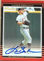 Lance Berkman Signed 2002 Bowman Baseball Card - Houston Astros #69