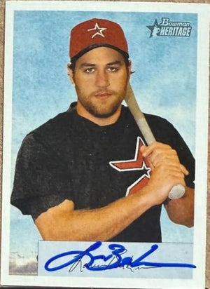 Lance Berkman Signed 2002 Bowman Heritage Baseball Card - Houston Astros #435