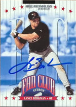 Lance Berkman Signed 2002 Donruss Baseball Card - Houston Astros #210
