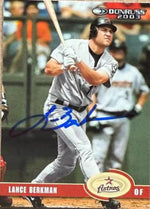 Lance Berkman Signed 2003 Donruss Baseball Card - Houston Astros #291