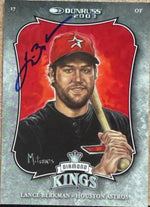 Lance Berkman Signed 2003 Donruss Baseball Card - Houston Astros #5 Diamond Kings