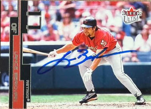 Lance Berkman Signed 2003 Fleer Ultra Baseball Card - Houston Astros #61