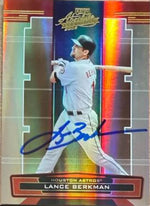 Lance Berkman Signed 2005 Playoff Absolute Memorabilia Baseball Card - Houston Astros #43