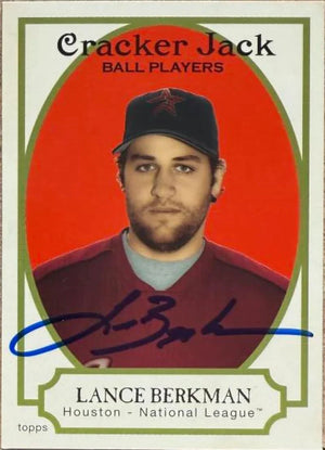 Lance Berkman Signed 2005 Topps Cracker Jack Baseball Card - Houston Astros #47