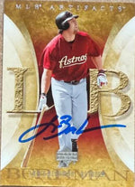 Lance Berkman Signed 2005 Upper Deck Artifacts Baseball Card - Houston Astros #57