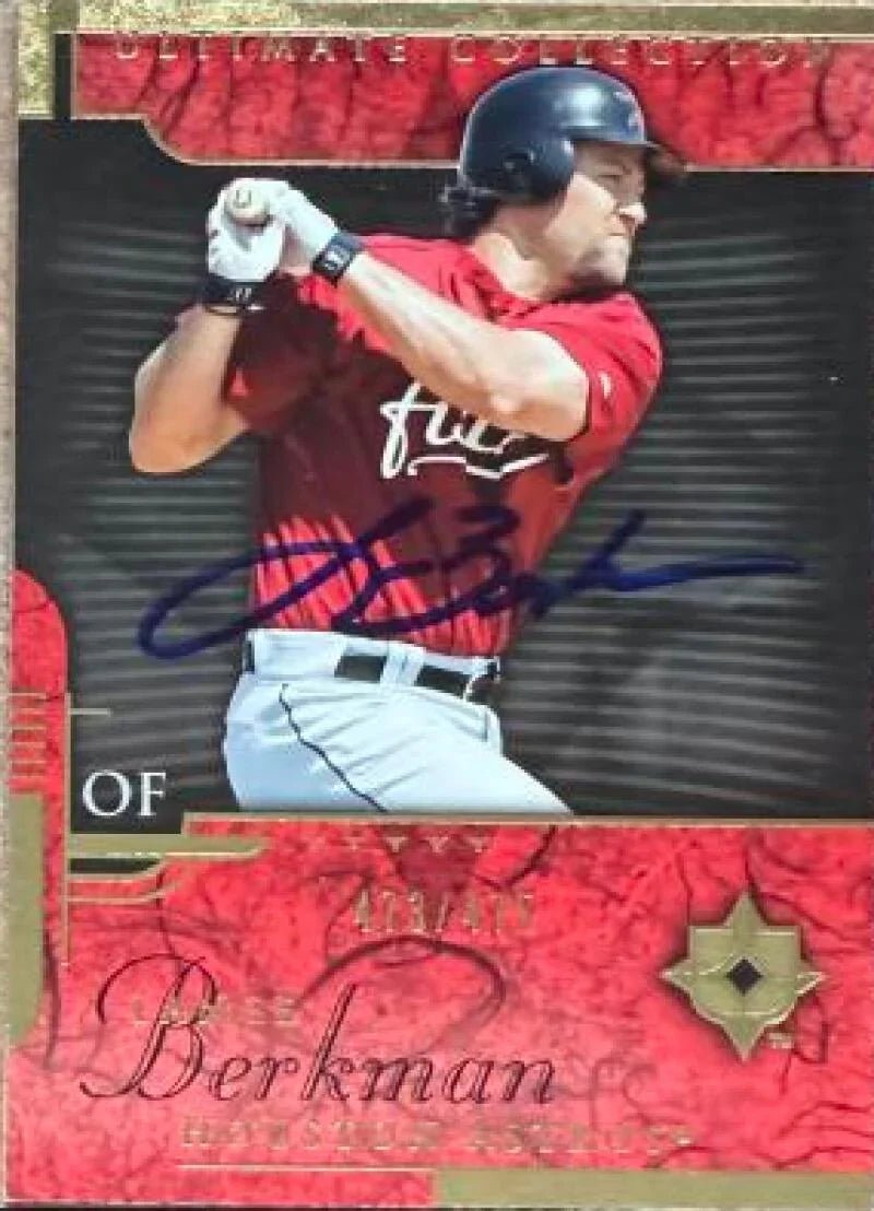 Lance Berkman Signed 2005 Upper Deck Ultimate Collection Baseball Card - Houston Astros #61 SN475