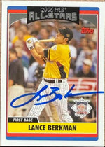 Lance Berkman Signed 2006 Topps Updates & Highlights Baseball Card - Houston Astros #UH254 AS