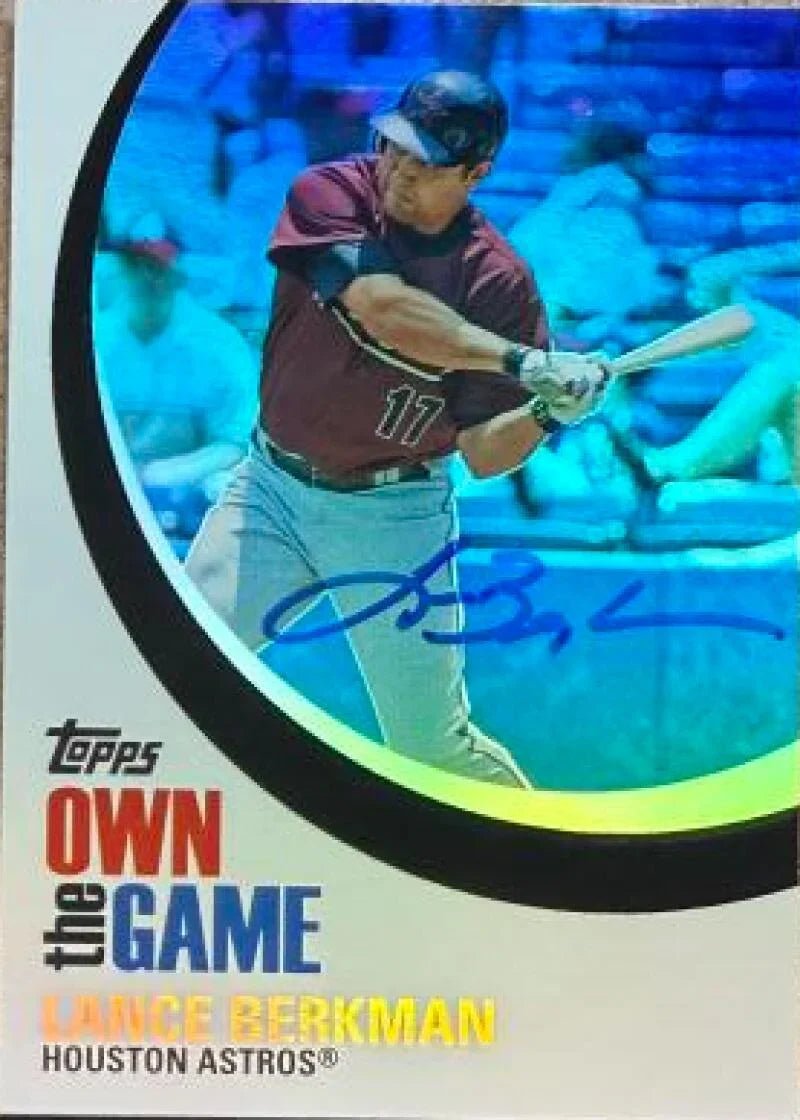 Lance Berkman Signed 2007 Topps - Own the Game Baseball Card - Houston Astros #OTG14