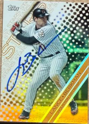 Lance Berkman Signed 2007 Topps - Topps Stars Baseball Card - Houston Astros #TS14