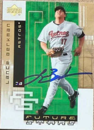 Lance Berkman Signed 2007 Upper Deck Future Stars Baseball Card - Houston Astros #39