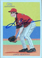 Lance Berkman Signed 2010 Topps National Chicle Baseball Card - Houston Astros #115