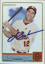 Lance Berkman Signed 2011 Allen & Ginter Baseball Card - St Louis Cardinals #338 SP