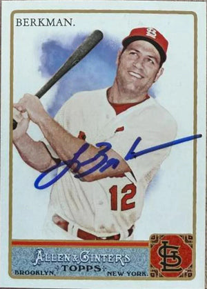 Lance Berkman Signed 2011 Allen & Ginter Baseball Card - St Louis Cardinals #338 SP