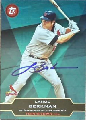 Lance Berkman Signed 2011 Topps Town (Series Two) Baseball Card - Houston Astros #TT2-40